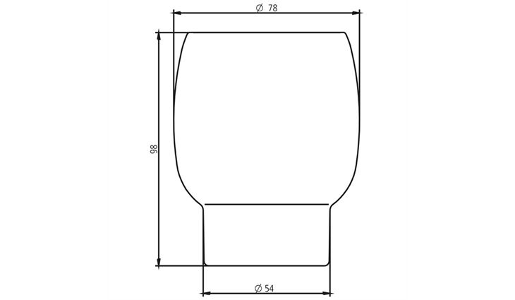 SAM 3000 Kristallglas ohne Halter Nr.0031300900