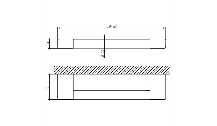 SAM freeway Haltegriff 386 mm Nr. 0044500010