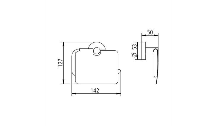 SAM bono Papierhalter mit Deckel Nr. 0502520010