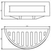 SAM Duschablage Duschway halbrund 4003035010