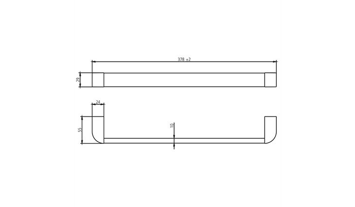 SAM sica Badetuchhalter 400 mm Nr.1702190010