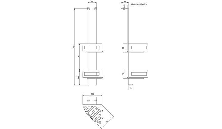 SAM Hängeduschkorb duschway XL Nr.4003064010