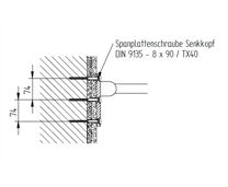 SAM freeline Befestigung für Wandstützgriff Nr.1389408000