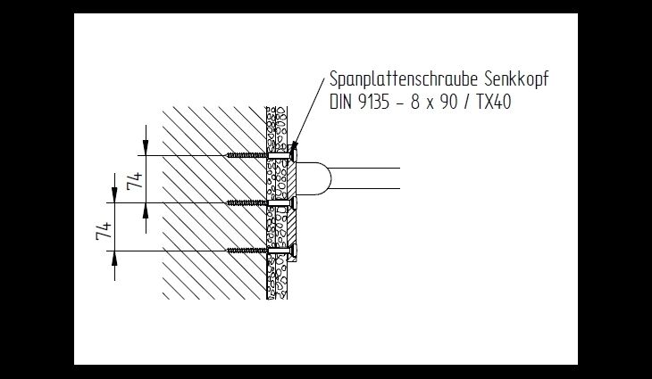 SAM freeline Befestigung für Wandstützgriff Nr.1389408000