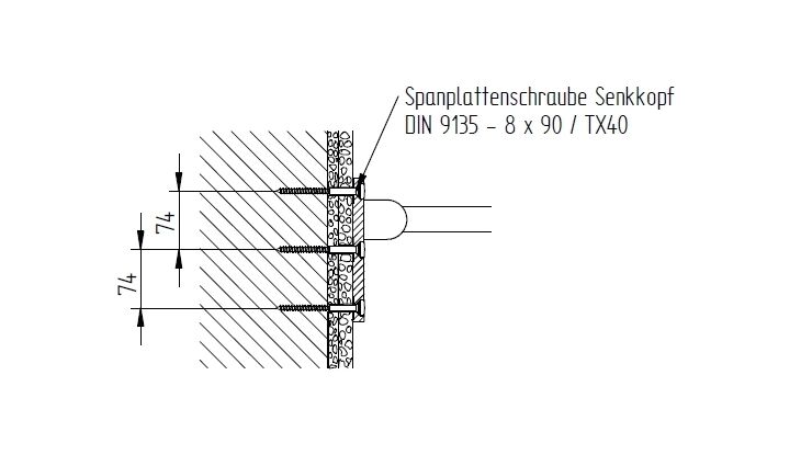 SAM freeline Befestigung für Wandstützgriff Nr.1389408000