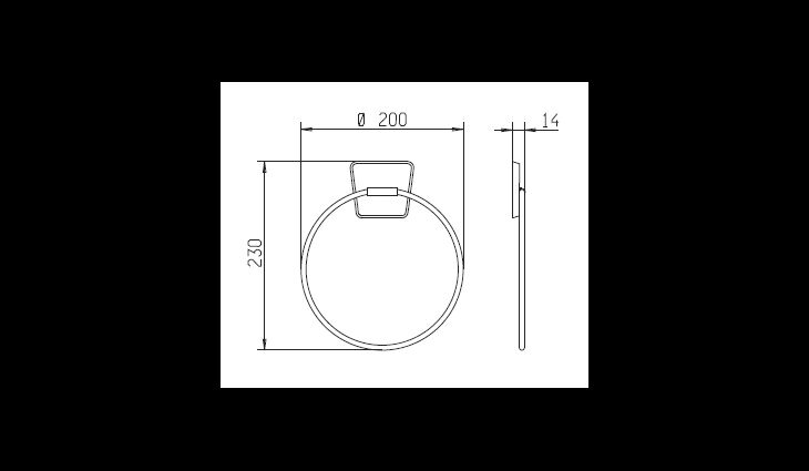 SAM 900 Handtuchring 200mm Nr.0051900010