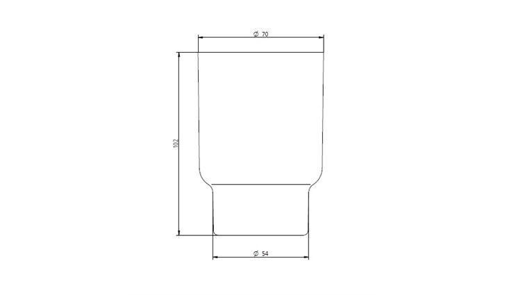 SAM Kristallglas zylindrisch ohne Halter 0061300900