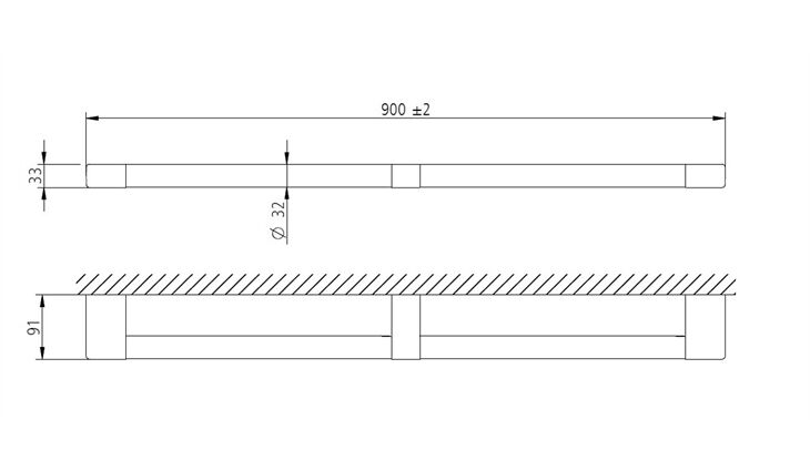 SAM freeway Haltegriff 900 mm Nr. 0044511010