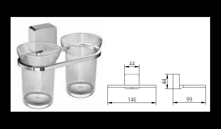 Sam 2000 Doppelglashalter ohne Gläser Nr. 2291205010