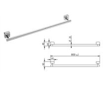 Sam 2000 Badetuchhalter 800 mm Nr.2292203010